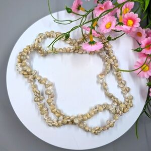 Genuine Sea Shell Handmade Extra Long Layering Necklace